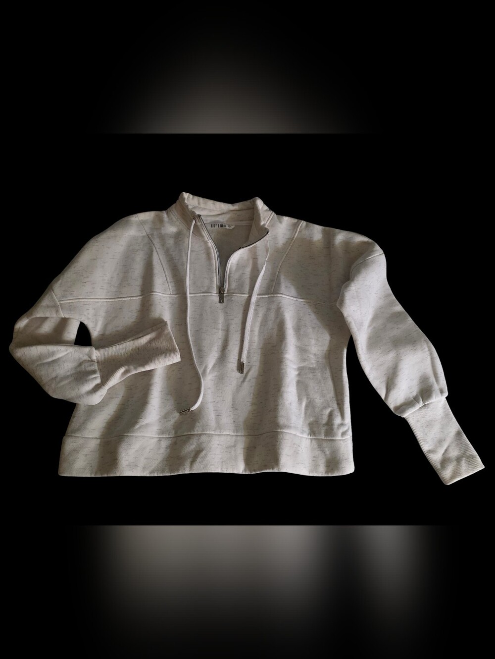 Cozy Half-Zip Pullover Sweatshirt in Light Heather